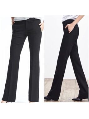 Banana Republic Martin Fit Wool Straight Leg Black Dress Pants, size 8